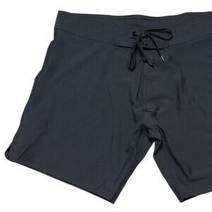 Burnside Board Shorts Women’s Large Black Swim Trunks Quick Dry Surf Beach